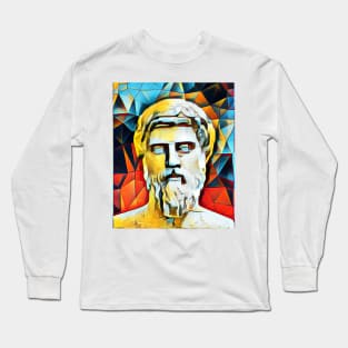 Plutarch Abstract Portrait | Plutarch Artwork 2 Long Sleeve T-Shirt